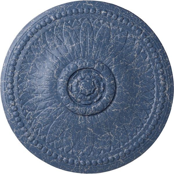 Ekena Millwork Bailey Ceiling Medallion (Fits Canopies up to 4"), Hand-Painted Americana Crackle, 18 1/8"OD x 3/4"P CM19BIAMC - main